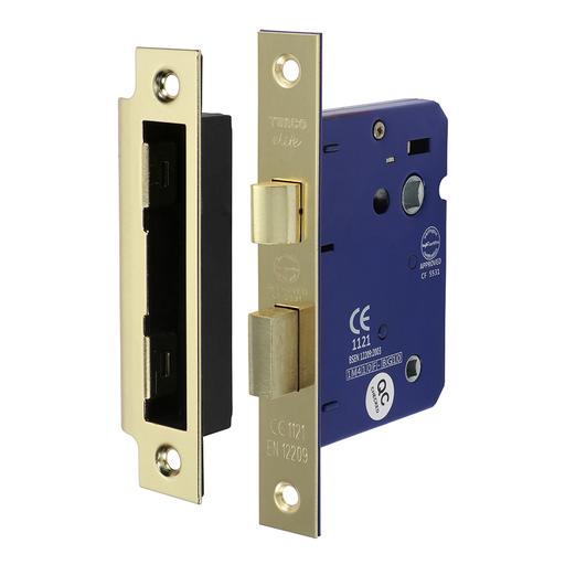 TIMCO Bathroom Lock - Electro Brass (78mm, Box of 1)