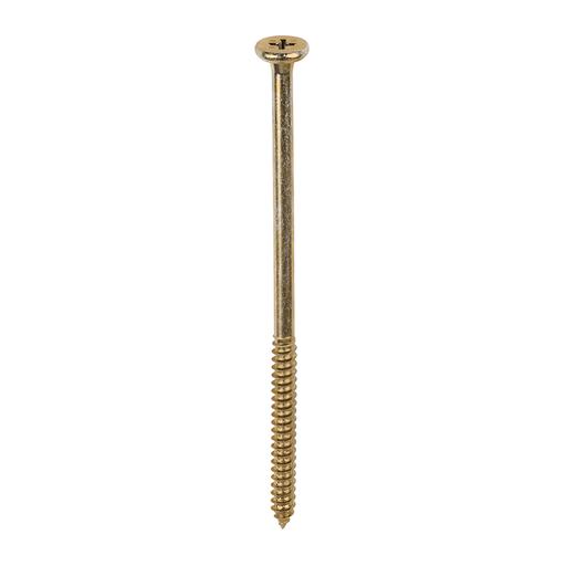 TIMCO Element Screws - Shallow Pan Countersunk - PH - Self-Tapping Thread - Ab Point - Yellow (4.8 x 95, Box of 200)