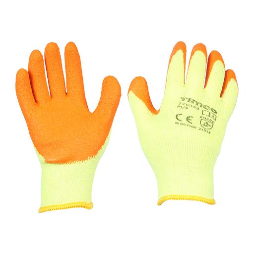 TIMCO Eco-Grip Gloves - Crinkle Latex Coated Polycotton - Multi Pack (Medium, Bag of 12)