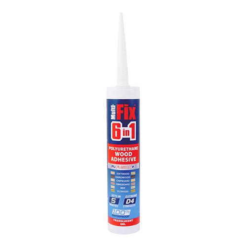TIMCO Pu Wood Adhesive 5 Minute - Gel (310ml, Cartridge of 1)