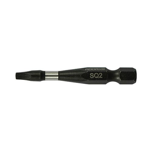 TIMCO Impact Driver Bits - Sq (No.2 x 50, Handy Bit Pack of 5)