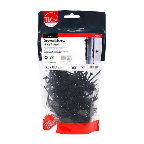 Drywall Screw, 3.5x60mm, 200pk