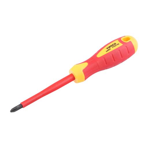 TIMCO Vde Screwdriver - Phillips (PH2 x 100mm, Clip of 1)