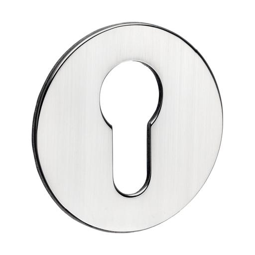 TIMCO Euro Profile Self-Adhesive Escutcheon - Round - Polished Stainless Steel (52mm, Bag of 1)
