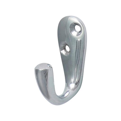 TIMCO Single Robe Hook - Polished Chrome (44 x 18mm, Bag of 1)