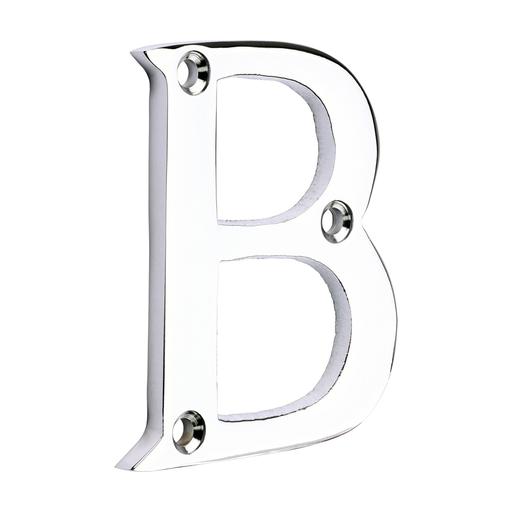 TIMCO Door Letter B - Polished Chrome (64mm, TIMpac of 1)