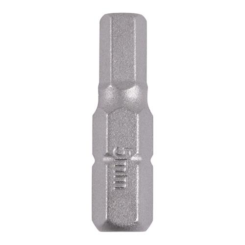 TIMCO S2 Driver Bits - Hx (5.0 x 25, Blister Pack of 2)