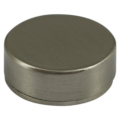 TIMCO Threaded Screw Caps - Solid Brass - Satin Nickel (12mm, TIMpac of 4)