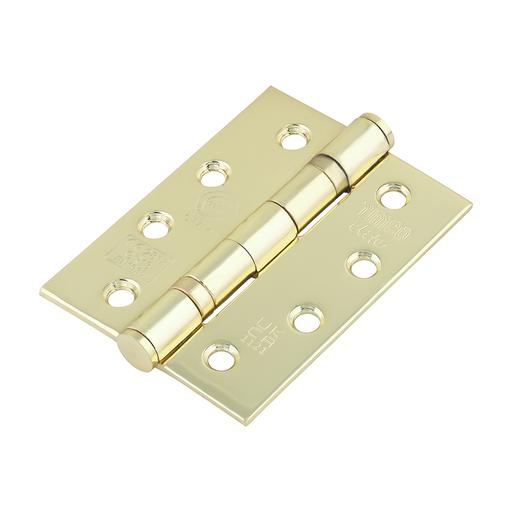 TIMCO Grade 13 Fire Door Hinges - Electro Brass Stainless Steel (101 x 76 x 3, Box of 1)