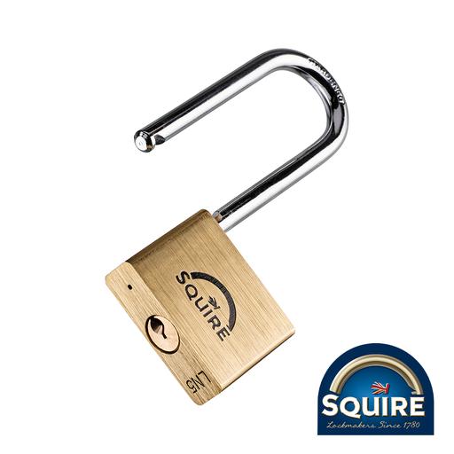 TIMCO Premium Brass Lion Padlock - 2.5 Long Shackle - Ln5/2.5 (50mm, Blister Pack of 1)