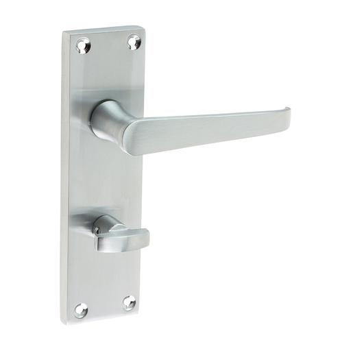 TIMCO Victorian Straight Bathroom Handles - Satin Chrome (152 x 43, Blister Pack of 1)