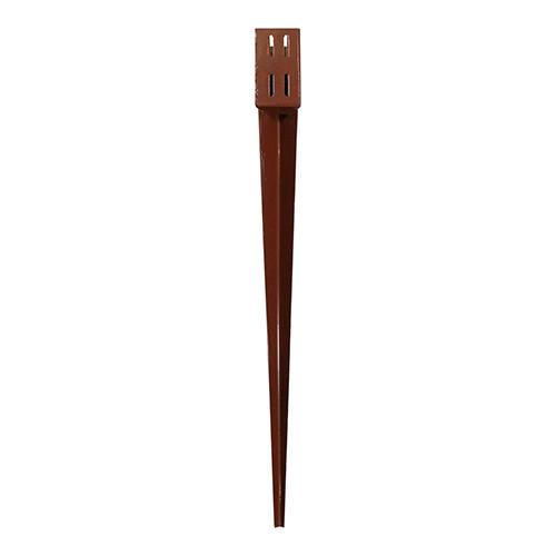 TIMCO Drive In Post Spike - Quick Fit - Oxide Red (100 x 600mm, Unit of 1)