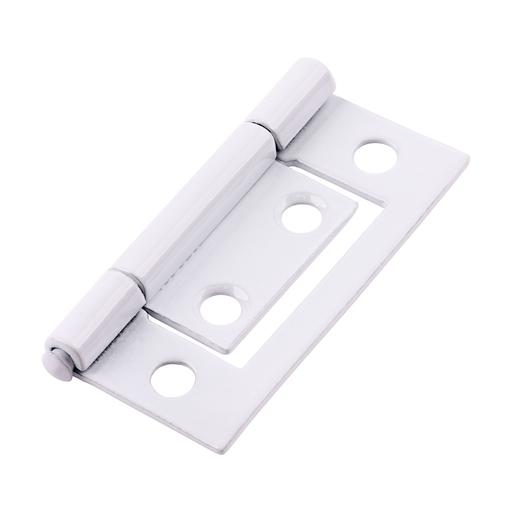 TIMCO Flush Hinge (105) - White (50 x 38.5, TIMpac of 1)