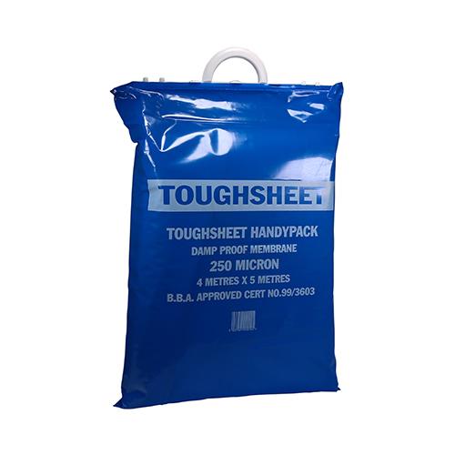 TIMCO Toughsheet Damp Proof Membrane - Handy Pack - Blue (4m x 5m / 250 microns, Bag of 1)