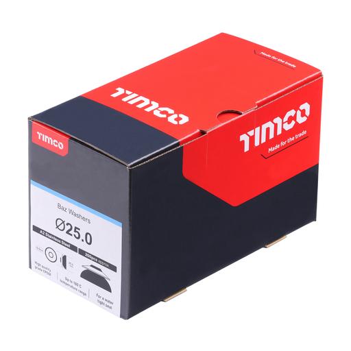TIMCO Baz Washers - A2 Stainless Steel (25mm, Box of 200)