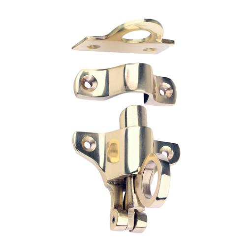 TIMCO Fanlight Catch - Polished Brass (50 x 60, TIMpac of 1)