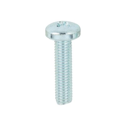 TIMCO Metric Threaded Machine Screws - PZ - Pan Head - Zinc (M5 x 20, Box of 100)