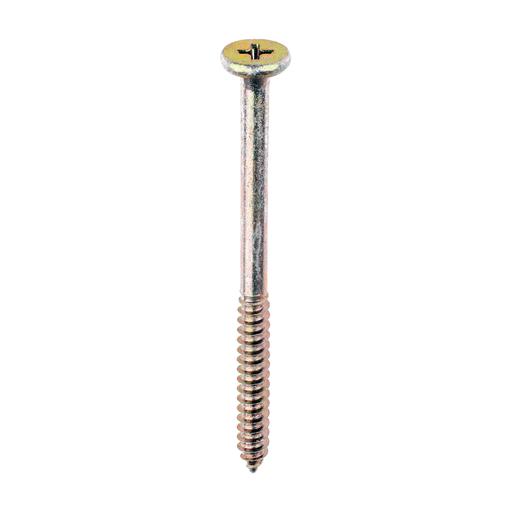 TIMCO Element Screws - Shallow Pan Countersunk - PH - Self-Tapping Thread - Ab Point - Yellow (4.8 x 65, Box of 200)