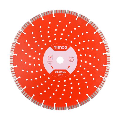 TIMCO Premium Diamond Blade - Turbo Segmented (350 x 25.4, Box of 1)
