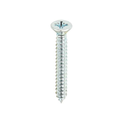 TIMCO Self-Tapping Screws - PZ - Countersunk - Zinc (8 x 1 1/4, Box of 200)