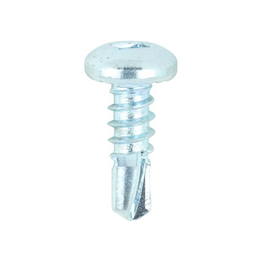 TIMCO Metal Construction Sheet & Stud Screws - Sq - Pan - Self-Drilling - Zinc (8 x 1/2, Box of 1000)