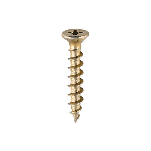 TIMCO Window Fabrication Screws - Countersunk With Ribs - PH - Single Thread - Gimlet Point - Yellow (4.3 x 25, Box of 1000)