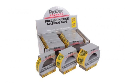 Low Tack Precision Masking Tape, Yellow, 36mm, 50m