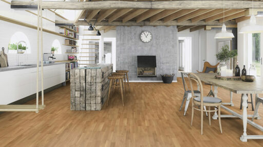 Boen Andante Oak Engineered 3-Strip Flooring, Matt Lacquered, 215x14x2200mm
