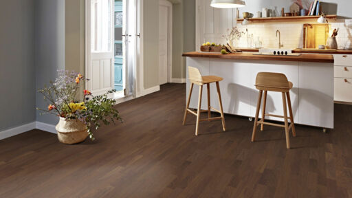 Boen Andante Walnut American Engineered 3-Strip Flooring, Matt Lacquered, 215x3x14mm