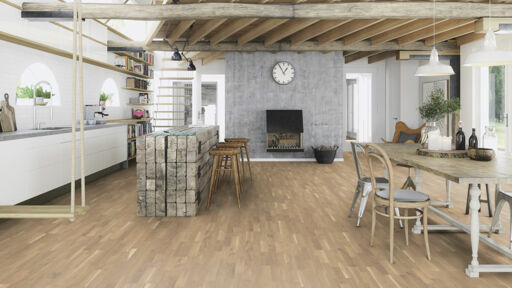 Boen Finale Oak Engineered 3-Strip Flooring, Live Pure, 215x14x2200mm
