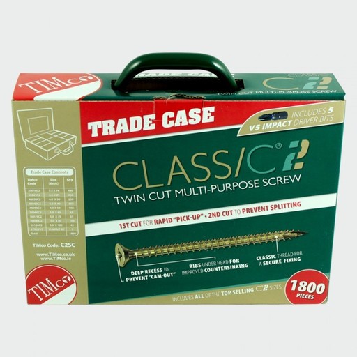 TIMco C2 Classic Screws Trade Case, 1800 pk
