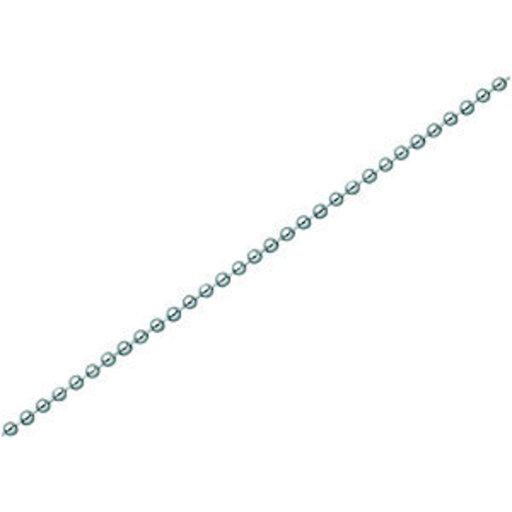 Ball Chain No. 6, Brass Chrome Plated, 1.5 m