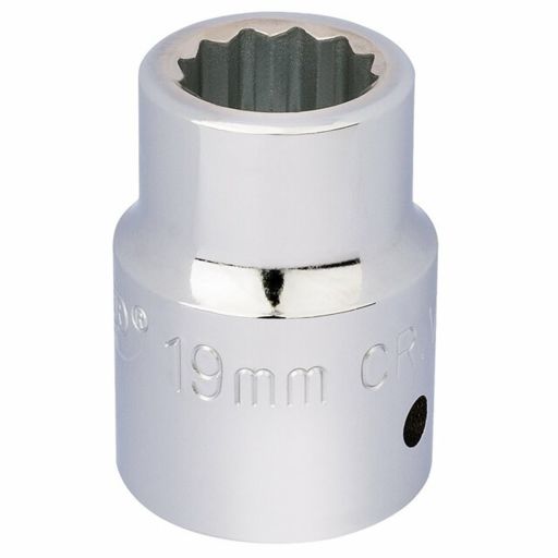 Draper 12 Point Socket, 3,4 Sq. Dr., 19mm