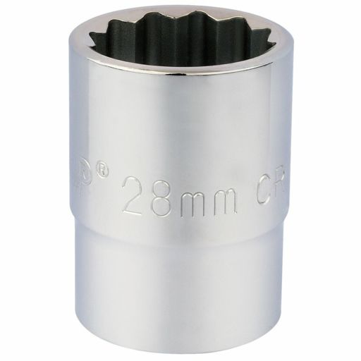 Draper 12 Point Socket, 3,4 Sq. Dr., 28mm