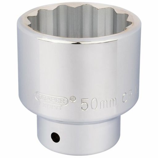 Draper 12 Point Socket, 3,4 Sq. Dr., 50mm