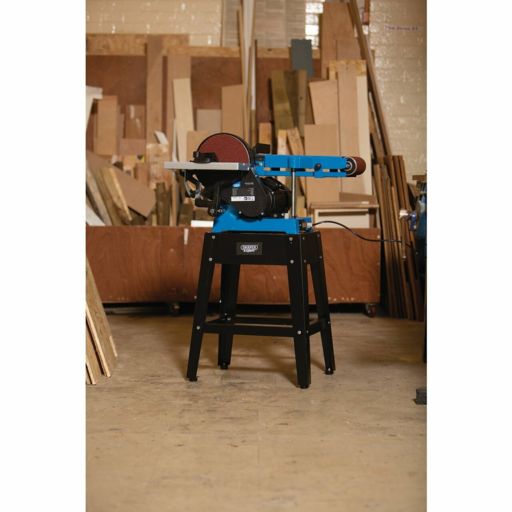 Draper 230V Belt and Disc Sander with Tool Stand, 750W