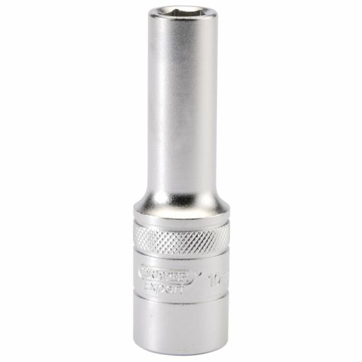 Draper 6 Point Metric Deep Socket, 1,2 Sq. Dr., 10mm
