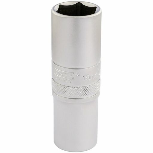 Draper 6 Point Metric Deep Socket, 1,2 Sq. Dr., 19mm