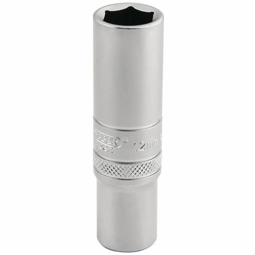 Draper 6 Point Metric Deep Socket, 3,8 Sq. Dr.,  12mm