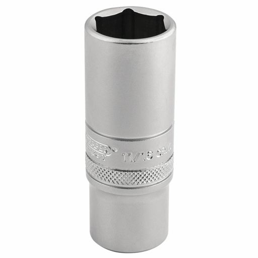 Draper 6 Point Metric Deep Socket, 3,8 Sq. Dr., 17mm