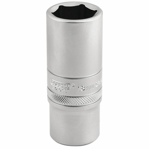 Draper 6 Point Metric Deep Socket, 3,8 Sq. Dr., 19mm