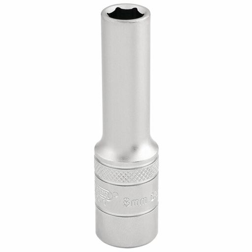 Draper 6 Point Metric Deep Socket, 3,8 Sq. Dr., 8mm