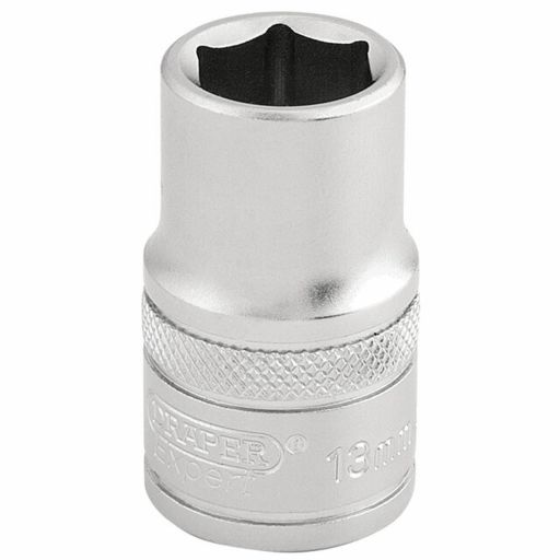 Draper 6 Point Metric Socket, 1,2 Sq. Dr., 13mm