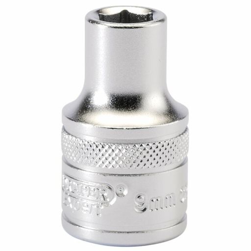 Draper 6 Point Metric Socket, 1,2 Sq. Dr., 9mm