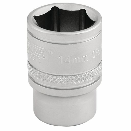 Draper 6 Point Metric Socket, 3,8 Sq. Dr.,  14mm