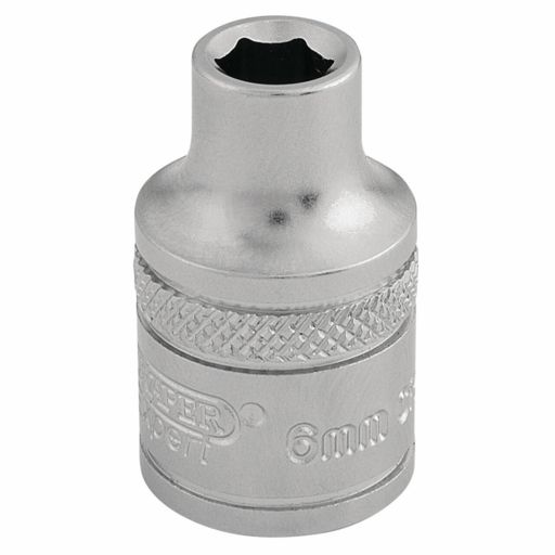 Draper 6 Point Metric Socket, 3,8 Sq. Dr., 6mm