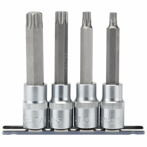 Draper Draper TX-STAR® Socket Bit Set, 1,2 Sq. Dr. (4 Piece)