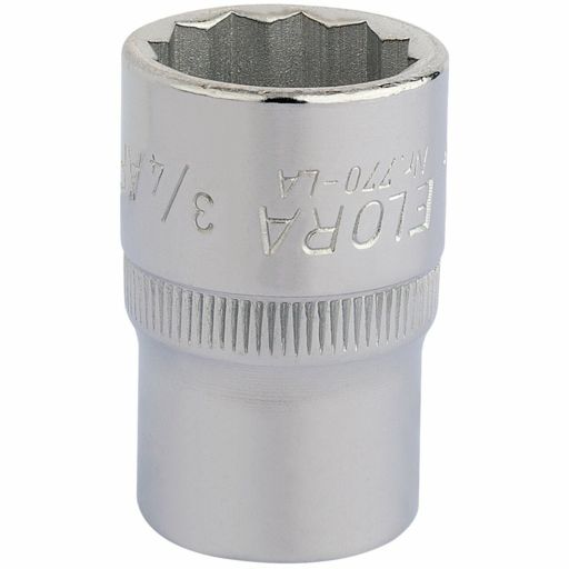 Draper Elora Bi-Hexagon Socket, 1,2 Sq. Dr., 3,4