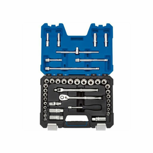 Draper Expert Combined MM AF Socket Set, 3,8 Sq. Dr., Blue (41 Piece)