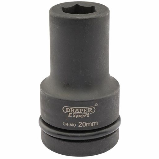 Draper Expert HI-TORQ® 6 Point Deep Impact Socket, 1 Sq. Dr., 20mm